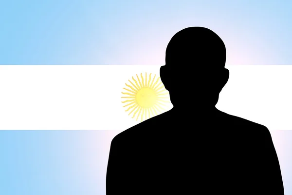 La bandera argentina — Foto de Stock