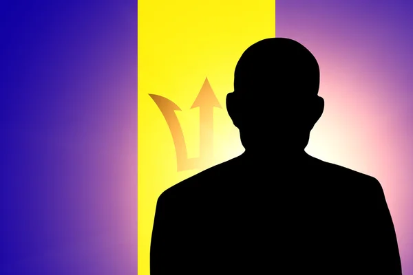 La bandera de Barbados — Foto de Stock