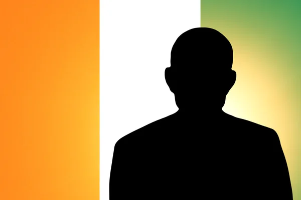 The Republic of Côte d'Ivoire flag — Stockfoto