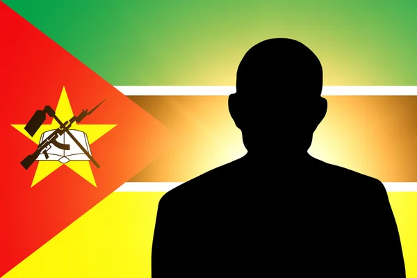 The Mozambique flag — Stock Photo, Image