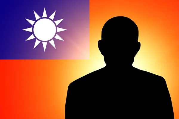 The Taiwan flag — Stock Photo, Image