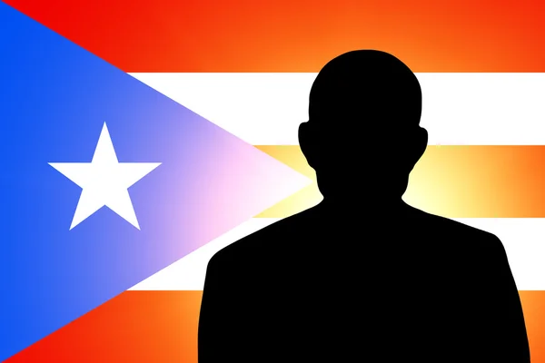 The Puerto Rico flag — Stock Photo, Image
