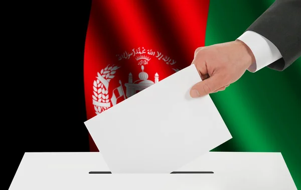 La bandiera afgana — Foto Stock