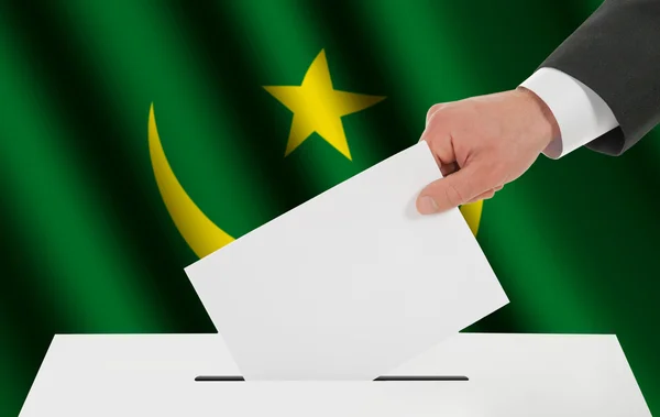 The Mauritania flag — Stock Photo, Image