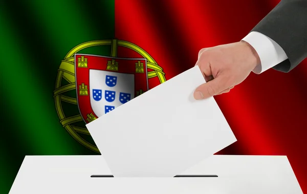 De Portugese vlag — Stockfoto