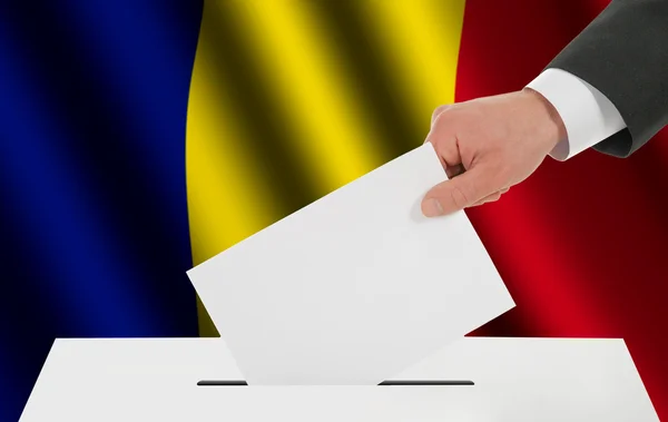 The Romania flag — Stock Photo, Image