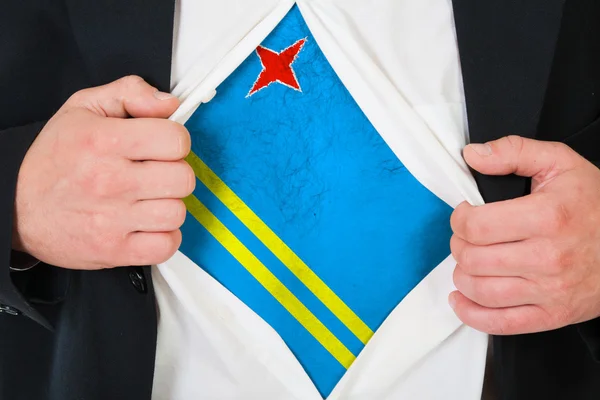 The Aruba Flag — Stock Photo, Image