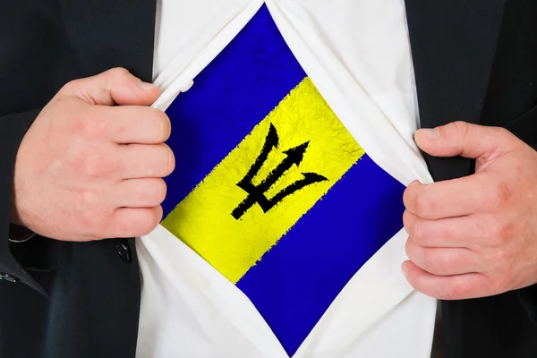 La bandera de Barbados — Foto de Stock