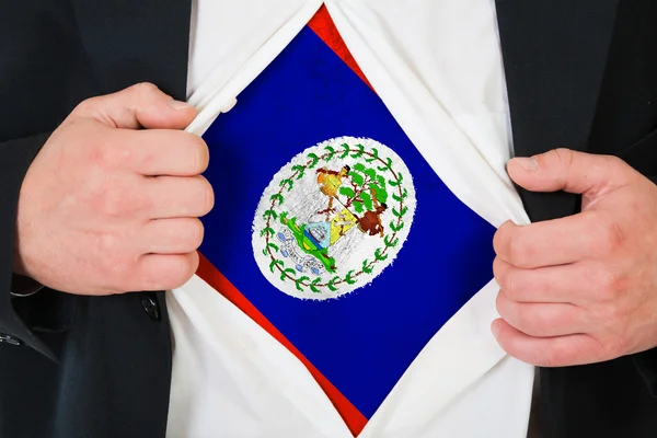 La bandiera del Belize — Foto Stock