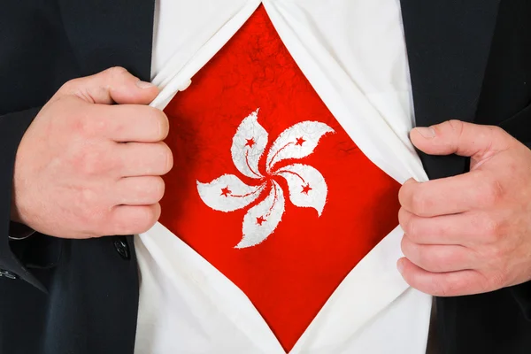 Die Hongkong-Flagge — Stockfoto