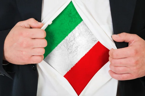 Det italienske flagget – stockfoto