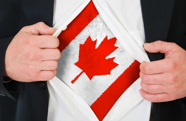 La bandera canadiense — Foto de Stock