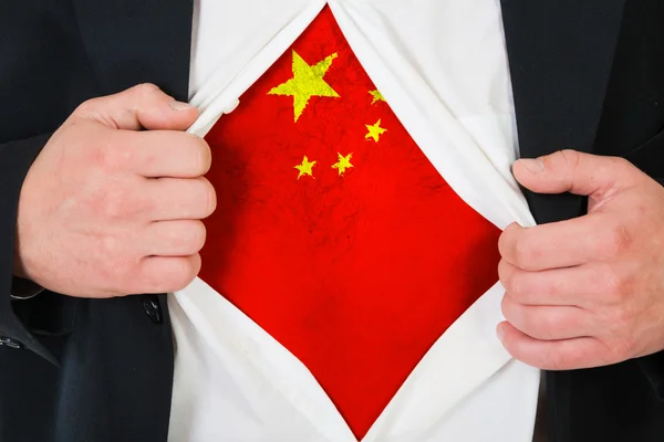 The Chinese flag — Stock Photo, Image