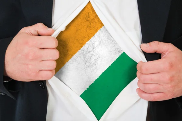 The Republic of Cote d'Ivoire flag — ストック写真
