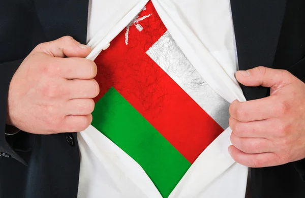 Le drapeau d'Oman — Photo
