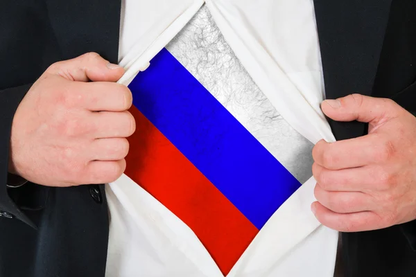 De Russische vlag — Stockfoto