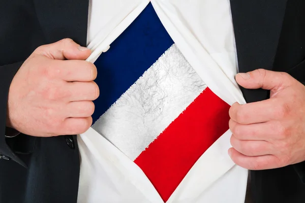 De Franse vlag — Stockfoto