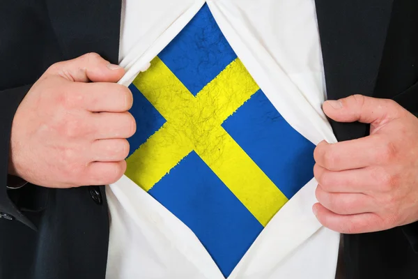 The Swedish flag — Stock Photo, Image