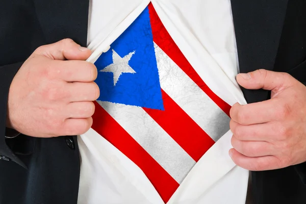 La bandera de Puerto Rico — Foto de Stock