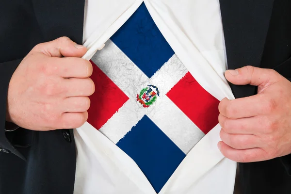 La bandera de República Dominicana — Foto de Stock