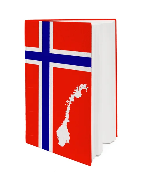 Concept. Book with the national flag — Stock Photo, Image