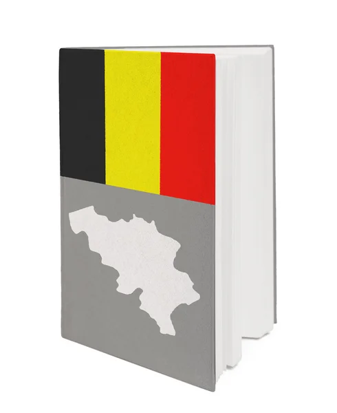 Concept. boek met de nationale vlag — Stockfoto