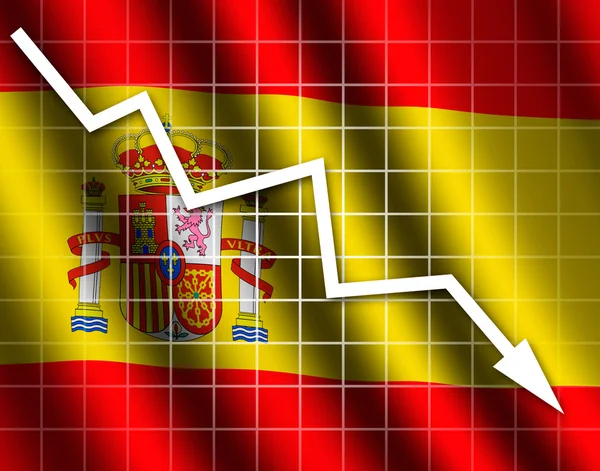 The Spanish flag — Stock Photo, Image