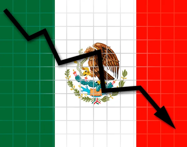 Мексиканский флаг — стоковое фото
