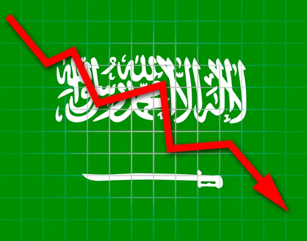 1.沙特阿拉伯国旗 — 图库照片