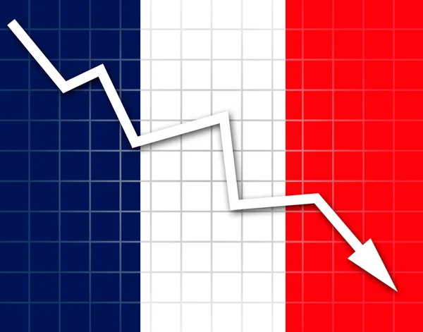 La bandiera francese — Foto Stock