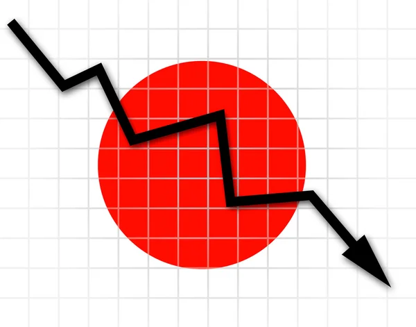 The Japan flag — Stock Photo, Image