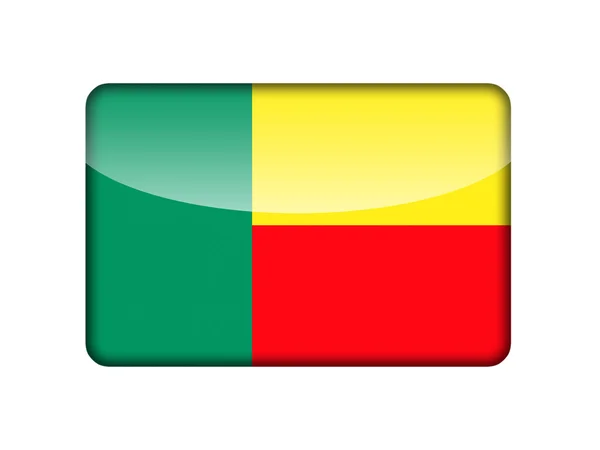 Die beninische Flagge — Stockfoto