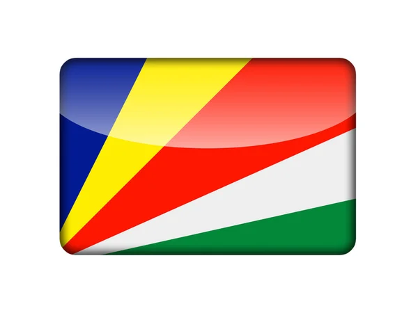 Seychelská vlajka — Stock fotografie