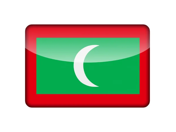Flaggan Maldiverna — Stockfoto