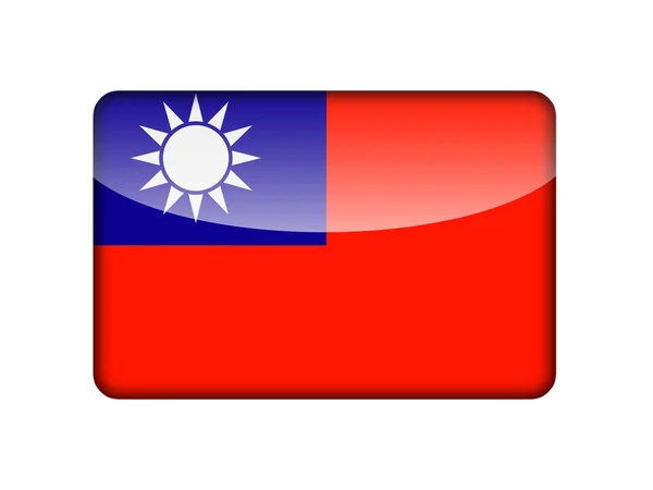Drapelul Taiwanului — Fotografie, imagine de stoc
