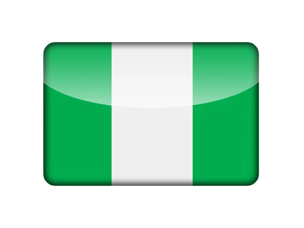 Die nigerianische Flagge — Stockfoto