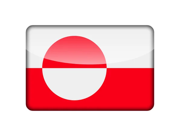 The Greenland flag — Stock Photo, Image