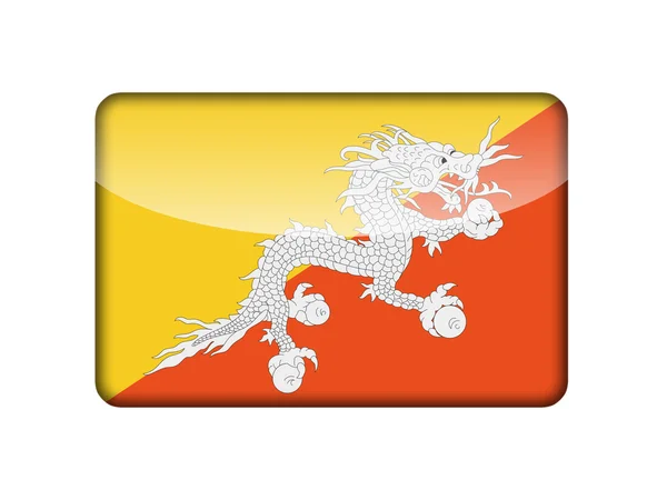 The Bhutanese flag — Stock Photo, Image