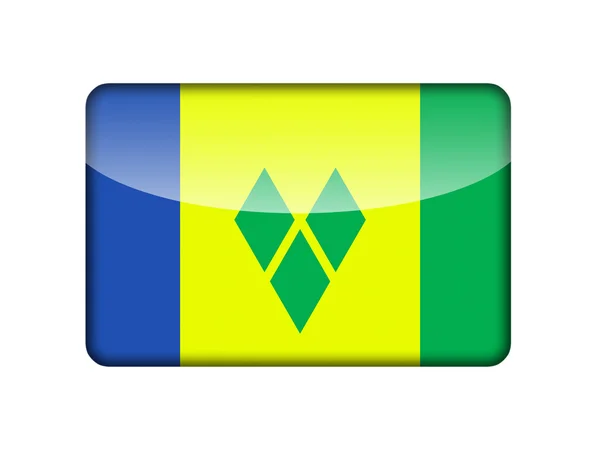 De vlag van saint vincent en de grenadines — Stockfoto