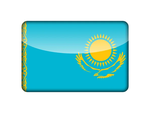 The Kazakh flag — Stock Photo, Image