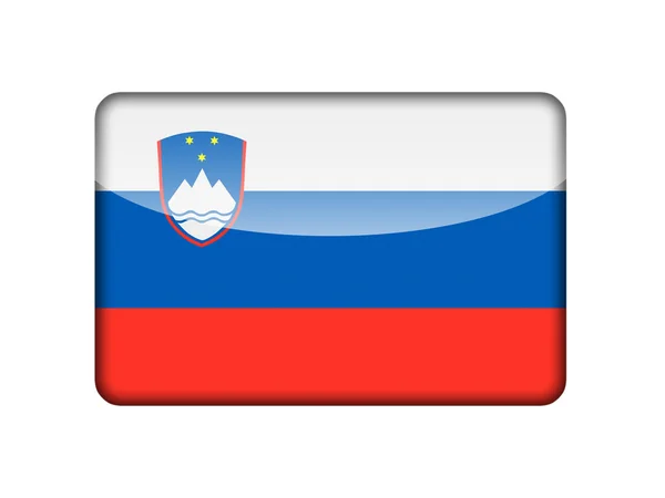 Flaga Słowenii — Zdjęcie stockowe