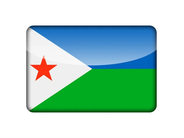 De vlag van djibouti — Stockfoto