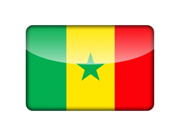 De vlag van senegal — Stockfoto