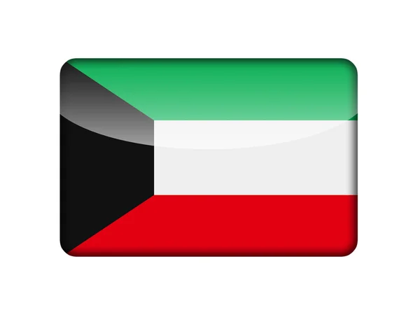 Det kuwaitiske flagget – stockfoto