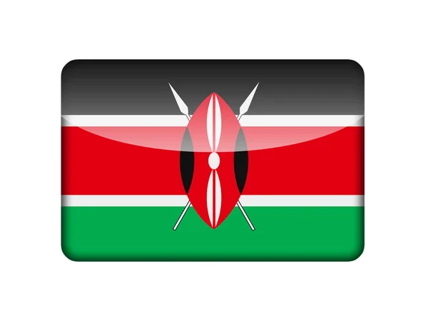 A kenyai zászló — Stock Fotó