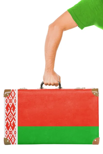 Det hviterussiske flagget – stockfoto