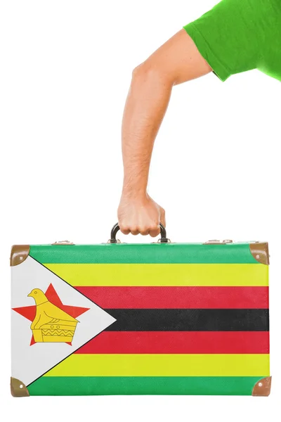 Bandeira do Zimbabué — Fotografia de Stock