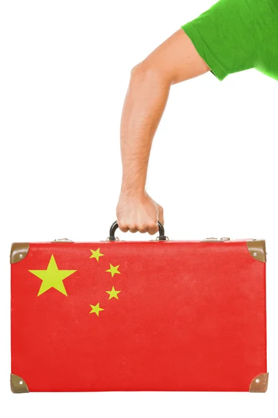 A kínai zászló — Stock Fotó