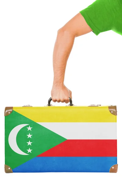 De vlag van Comoren — Stockfoto