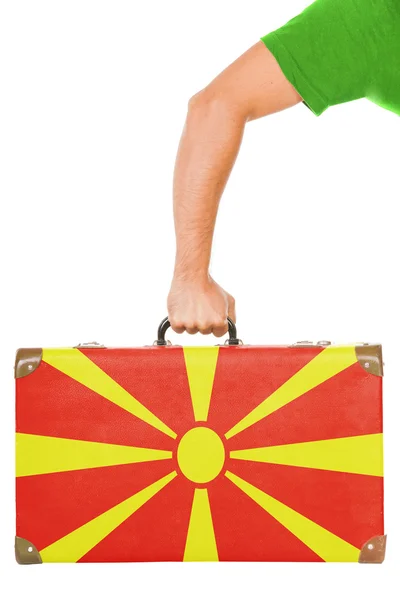 De vlag van Macedonië — Stockfoto